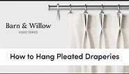 How to Hang Pleated Draperies