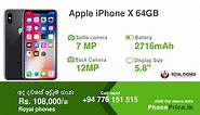 Apple iPhone X 64GB Price in Sri Lanka May, 2024