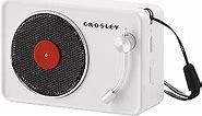 Crosley CR3029A-WH Portable Mini Turntable Bluetooth Speaker, White