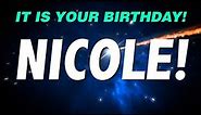 HAPPY BIRTHDAY NICOLE! This is your gift.