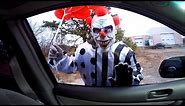 The Scary Clown Is Back - Clown Chases Car!
