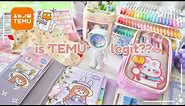 Testing viral aesthetic TEMU stationery **TEMU is a scam??**