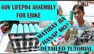 60V LIFEPO4 BATTERY FOR EBIKE ASSEMBLY | MATIBAY NA EBIKE BATTERY | LITHIUM BATTERY | PART 1