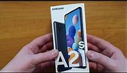 Samsung Galaxy A21S unboxing video (Magyar) - Telefon kicsomagolás