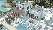 Mediterranean beach house || The Sims 4 Speed build