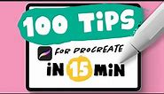 100 PROCREATE TIPS in 15 MIN
