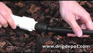 How To Attach Drip Irrigation Tubing Directly to PVC Pipe