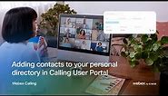 Add contacts to your personal directory