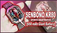 SENBONO KR80 Smartwatch Full Review | Rugged Design, 620mAh Battery, Wear Detection & More!