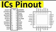Integrated circuits architecture and pin configuration, schematics reading, and wiring symbols