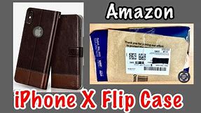 Unboxing IPhone X Flip Case / Vegan Leather Flip Case / Back Cover For IPhone X / 29 March 2024