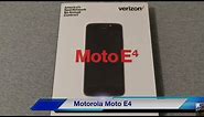 Motorola Moto E4 (Verizon Wireless) Unboxing & First Look