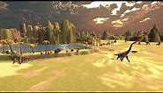 Dinosaurs Roaming Screensaver Animated 3D Computer Generated
