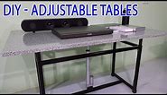 Build a Adjustable Height Tables at home