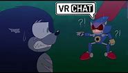 METAL RUNS AWAY?! Werehog Multiverse Sonic Meets Classic Metal Sonic In VRChat