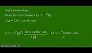 Unit Conversion: kilograms to metric tons