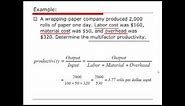 OM Calculation: Productivity