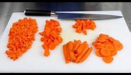 HOW TO CUT A CARROT (Knife Cuts)