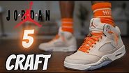 JORDAN 5 CRAFT DETAILED REVIEW & ON FEET WITH LACE SWAPS!!