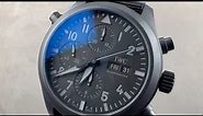 IWC Pilot's Watch Double Chronograph Top Gun Ceratanium IW3718-15 IWC Watch Review