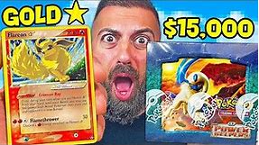 I Opened a $15,000 Box To Find GOLD STAR Pokemon Cards!