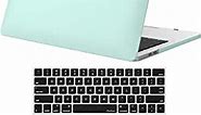 ProCase MacBook Pro 13 Case 2019 2018 2017 2016 Release A2159 A1989 A1706 A1708, Hard Case Shell Cover and Keyboard Skin Cover for MacBook Pro 13 Inch with/Without Touch Bar -Clear Green