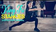 5 KUNG FU STANCES (Step by Step Tutorial)