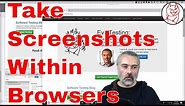 How to take screenshots within a browser - Firefox, Safari, Chrome and Edge