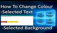 Change text selection colour from default grey colour