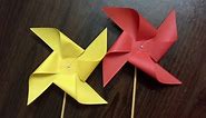 how to make a paper windmill (tutorial) paper pinwheel