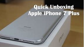 Apple iPhone 7 Plus 32GB Silver Indian Unit Quick Unboxing