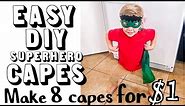 DIY SUPERHERO CAPES