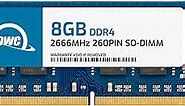 OWC 8GB PC21300 DDR4 2666MHz SO-DIMM Memory Compatible with Mac Mini 2018, iMac 2019 and up, and Compatible PCs (OWC2666DDR4S08G)