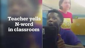 US teacher yells racial slur at students during meltdown