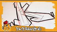 Graffiti Tutorial for beginners - How to draw & flow your graffiti letters - Letter K