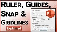 Grids, Guidelines, Ruler and Snap to Grid in PowerPoint