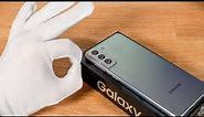 Samsung Galaxy S21+ Unboxing Phantom Silver + Setup + 5G Speed Test + Buds Live + SmartTag ASMR