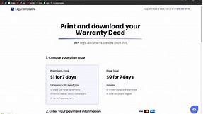 Warranty Deed Template - How To Fill Warranty Deed