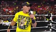 John Cena vows to beat The Rock at WrestleMania: Raw, April 1, 2013