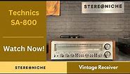 Technics SA 800 Vintage Receiver Review - Stereo Hi-Fi