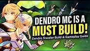 The BEST TRAVELER! DENDRO MC GUIDE: How to Play, Artifacts, Weapons, Build & Teams | Genshin 3.0
