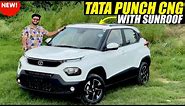 Tata Punch iCNG Review - Sunroof & New Features | Walkaround with On Road Price | Tata Punch