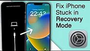 Fix iPhone Stuck/Won't Restore in Recovery Mode! [4 Methods]