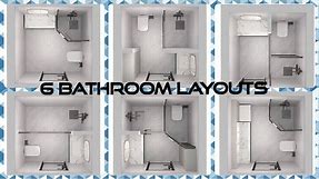 6 Bathroom Layouts (2x2m area) | 6 Bathroom Design Ideas | D&R Ideas | #d&rideas