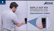 Digital Door Lock with Mechanical Key | Operating Guide | Ozone