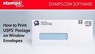 Stamps.com - How to Print USPS Postage on Window Envelopes