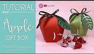 How to Make an Apple Gift Box 🍎 by PaperArtbyMC