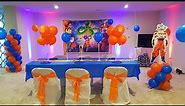DIY Dollar Tree Birthday Party, GOKU Birthday Party, Dragon Ball Z Birthday Party, Orange and Blue