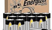 Energizer Alkaline Power D Batteries (12 Pack), Long-Lasting Alkaline Size D Batteries