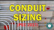 Conduit Sizing Based on PEC 2017